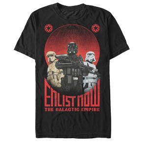 Men's Star Wars Rogue One Enlist Now Galactic Empire T-Shirt - 1 of 4