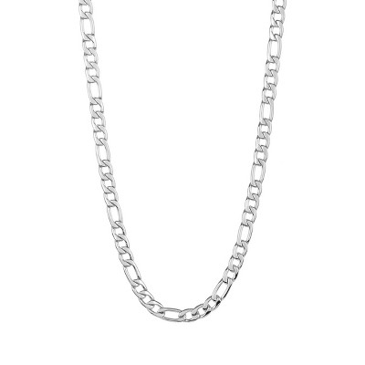 Crucible Men's Stainless Steel Crucible Men's Figaro Chain Necklace