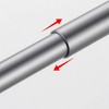 Adjustable Towel Bar, 16-27 Inches, for Bathroom & Kitchen, Wall-Mounted, Durable Aluminum, Gun Metal Grey Finish - 3 of 4