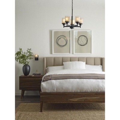 Alexa Collection Brushed Nickel 5-Light Linear Chandelier