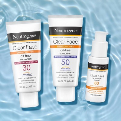 Neutrogena Clear Face Sunscreen Serum with Green Tea - SPF 60+ - 1.7 fl oz_2