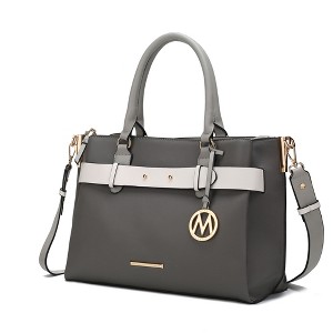 MKF Collection Jamie Vegan Leather Women's Satchel Bag by Mia K - 1 of 4