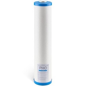 VEVOR Whole House Water Filter Replacement Cartridge, 4.5" x 20" Polyphosphate Scale Inhibitor Filter for Whole Home Water Filtration System, White - 1 of 4