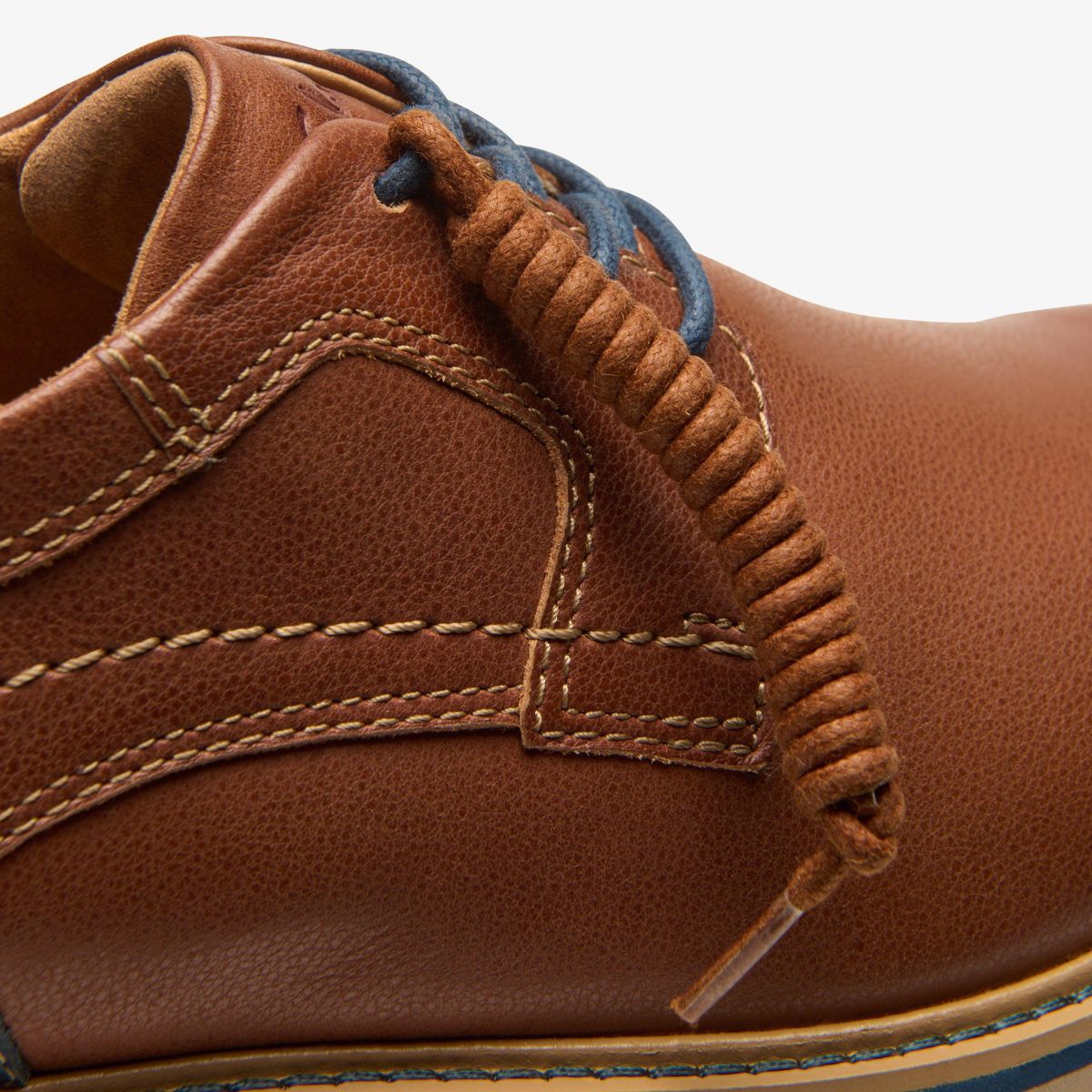 Clarks Mens Monahan Plain Tan Leather Shoes - thumbnail 8
