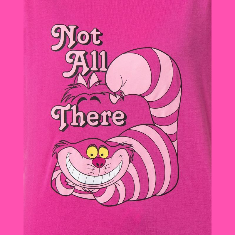 Disney Womens' Alice in Wonderland Cheshire Cat Jogger Sleep Pajama Set Pink, 2 of 5
