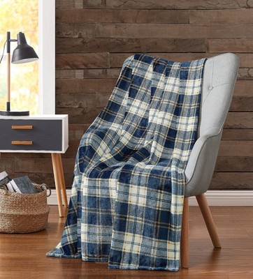 Tartan fleece throw hot sale