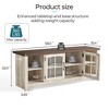 Modern Farmhouse TV Stand for TVs up to 65",Home Entertainment Center with Storage Cabinet and Adjustable Shelves - 3 of 4