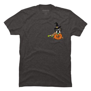 Men's Design By Humans Halloween Boxer Dog By TreeHouses T-Shirt - 1 of 4