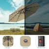 Sonkuki 10FT Outdoor 3-Tier Patio Market Umbrella w/Solar Lights and Aluminum Pole - 4 of 4