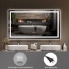 60x36 Inches Large Bathroom Mirror, FramelessVanity Mirror with Led Lights,Front Lit and Backlit,Wall-Mounted Mirror for Over Sink, Entryway, Bedroom - 2 of 4