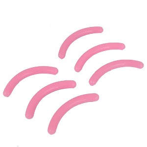 Unique Bargains 6 Pcs Pink Rubber Replacement Cosmetic Accessories Eyelash Curler Pad for Lady - 1 of 4