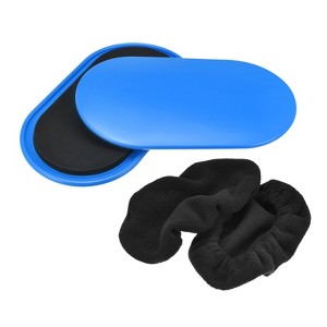 Unique Bargains Oval Yoga Dual-Sided Core Sliders for Abdominal Exercise Equipment 1 Set - 1 of 4