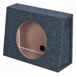 Q Power 12-Inch Sealed Slim Shallow Truck Subwooofer Box Enclosure | TW12-SINGLE - 1 of 4