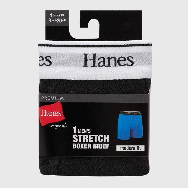 Hanes Originals Premium Men's Boxer Briefs, 3 of 4