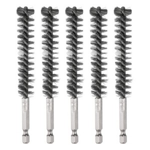 Unique Bargains Stainless Steel Cleaning Tools and Accessories Durable 1/4 Inch Hex Bore Brushes - 1 of 4