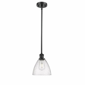Bristol Glass - 1 Light Mini Pendant In Industrial Style-9.25 Inches Tall and 7.5 Inches Wide - 1 of 1