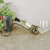 LIVEVIE Classic Vintage Bike Trike Style Wine Rack Freestanding One-Bottle Holder, Bike-Shaped Wine Organizer for Countertop and Tabletop - 3 of 4