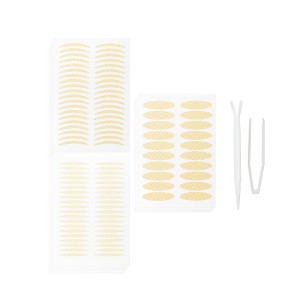 Unique Bargains 3 Sizes Double Eyelid Tape with Fork Tweezers 480 Pcs 1 Set - 1 of 4