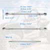 Unique Bargains M8 Steering Suspension Tie Rod for 49cc Electric ATV Go Kart 2Pcs Silver Tone - 2 of 3
