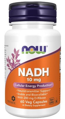 NADH 10mg with 200mg Ribose by Now Foods  -  60 VegCap