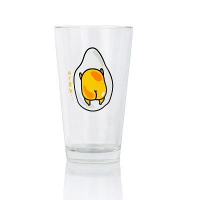 Se7en20 Gudetama Lazy Egg Laying Face Down 16oz Glass