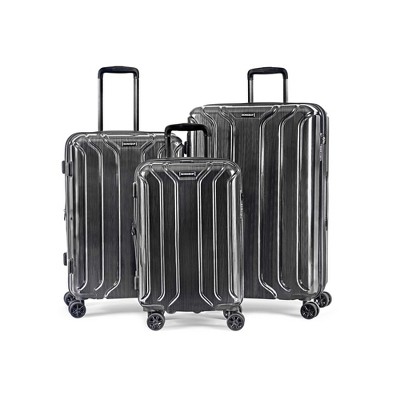 Elite Luggage 4-Piece Softside Lightweight Rolling Luggage Set (Black)