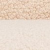 cream faux shearling/natural