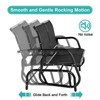 Cesicia 2-Seat Patio Chair Comfortable Seat & Durable Steel Frame for Garden, Porch, Backyard, Black - 2 of 4