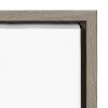 Kate and Laurel Sylvie Cassette Illustration Framed Canvas by Statement Goods, 18x24, Gray - 3 of 4