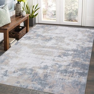 9x12 Area Rugs for Living Room, Modern Geometric Washable Rug, Non Slip Large Area Rug, Non Shedding Rugs for Bedroom Dining Room Indoor Home - 1 of 4