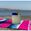 Dos Sueños Mexican Hand Blown Glassware Combo Set - Blue Rim Pitcher and Tumblers - 4 of 4