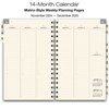Global Printed Products Essential Monthly & Weekly Planner 5" x 8" CY 2025 (Frosted) - 2 of 4