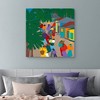 35" x 35" Le Village by Synthia Saint James Canvas Art Print - Masterpiece Art Gallery: Vibrant Cityscape, Unframed Canvas - image 2 of 4