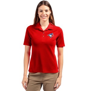 Toronto Blue Jays Cutter & Buck Virtue Eco Pique Recycled Womens Polo - 1 of 1