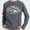 Boys' Long Sleeve 'Colorado National Park' Graphic T-Shirt - Cat & Jack™ Charcoal Gray - 2 of 4