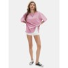 EXLURA Womens Summer Oversized T Shirts Crewneck Loose Workout Short Sleeve Blouse Tops 2025 Y2K Casual Athletic Basic Tee - 4 of 4