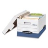 Bankers Box R-KIVE Heavy-Duty Storage Boxes, Letter/Legal Files, 12.75" x 16.5" x 10.38", White/Blue, 4/Carton - 2 of 4