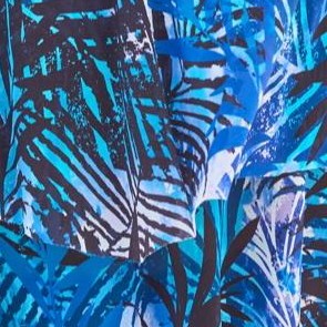 blue leafy palms