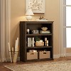 3/5 Tier Farmhouse Bookcase, Rustic Wooden Book Shelf with Storage, Bookshelves for Living Room, Bedroom - 4 of 4