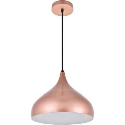 Honey Gold Aluminum Modern Pendant Light