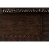 Gulches Collection Nightstand 3 Dovetail Drawers, Dark Cherry Finish with Gold Tipping 31"Wx18"Dx29.5"H, 1pc - 4 of 4