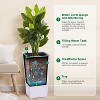 22" Tall Planter Set of 2, Black Indoor/Outdoor Pots with Drainage, Water Level Monitor, Inner Bucket, and Auto Watering, White - 3 of 4