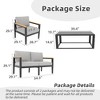 Aluminum Patio Furniture Set,4 Piece Modern Outdoor Conversation Sets - 2 of 4