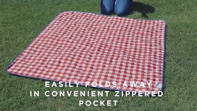 Picnic Time Vista Outdoor Picnic Blanket, 2 of 10, play video