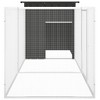 vidaXL Chicken Cage Anthracite Galvanized steel 78.7 x 35.8 x 39.4 in - 118.1" x 35.8" x 39.4" Anthracite - 4 of 4