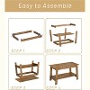 31.5" Modern Industrial Coffee Table with 2-Tier Storage MDF & Particle Board, Compact & Durable, Easy Assembly for Apartments & Offices - 4 of 4