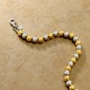 Ross-Simons Italian 6mm Sterling Silver and 18kt Gold Over Sterling Bead Bracelet - 3 of 4