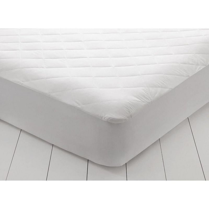 Continental Bedding Quilted Microfiber Fitted Mattress Pad Protector Sheet Cover - Size, 2 of 3