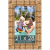 PosterPalooza | 21x28 Wide Bamboo Picture Frame, UV Acrylic, 4 Finishes - Brown, Black, Silver, and Natural - 2 of 4