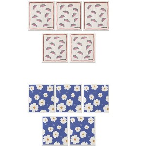 Unique Bargains Super Absorbent Lightweight Reusable Kitchen Dish Towels 10 Packs - 1 of 4